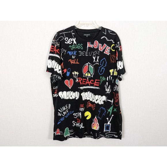 Mckoy Deluxxe New York short sleeve Graffiti colorful‎ Tee Tshirt size XL - Picture 1 of 6